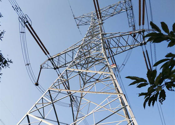 Двойная цепь Q355B 220KV гальванизировала башни решетки стальные