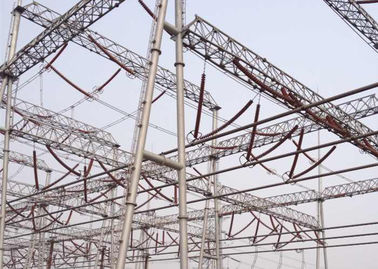 10 - 500kV Steel Electrical Power Substation Structure For Power Distribution Equipment